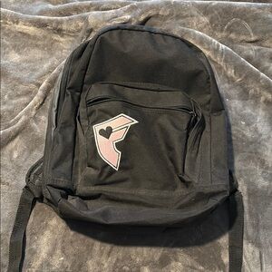 Famous stars and straps Black and Pink Backpack with Durable Fabric